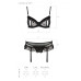 Сексуальный комплект с поясом для чулок Passion LOVELIA SET L/XL, black - Фото №7
