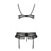 Сексуальний комплект з поясом для панчіх Passion LOVELIA SET XXL/XXXL, black - Фото №6