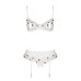 Сексуальний комплект з поясом для панчіх Passion LOVELIA SET L/XL, white - Фото №5