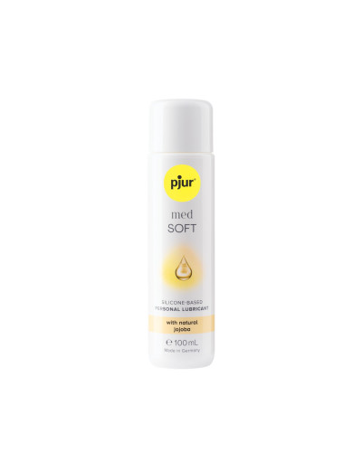 Силіконова змазка pjur MED Soft glide 100 мл з олією жожоба для дуже сухої та чутливої шкіри - Фото №1