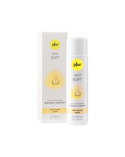 Силіконова змазка pjur MED Soft glide 100 мл з олією жожоба для дуже сухої та чутливої шкіри - Фото №4