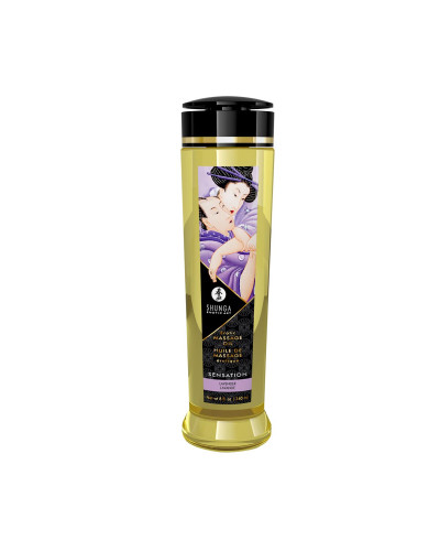 Масажна олія Shunga Sensation – Lavender (240 мл) натуральна зволожувальна - Фото №1