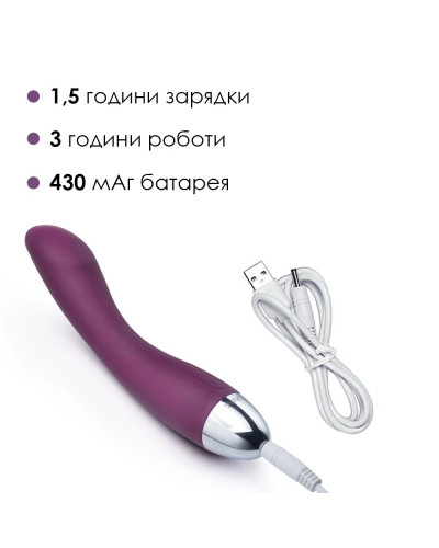 Вибратор для точки G с интеллектуальным режимом Svakom Amy Violet - Фото №4