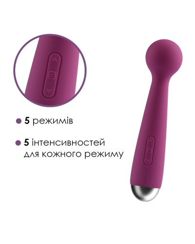 Вибромассажер с интеллектуальным режимом Svakom Mini Emma Violet - Фото №3