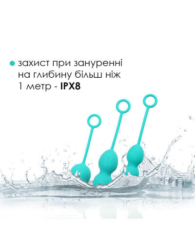 Набір вагінальних кульок зі зміщеним центром ваги Svakom Nova Green - Фото №4
