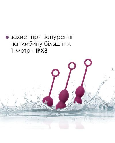 Набір вагінальних кульок зі зміщеним центром ваги Svakom Nova Violet - Фото №4