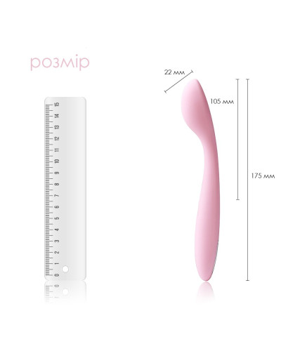 Стимулятор клитора и точки G Svakom Keri Pale Pink - Фото №2