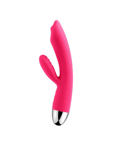 Вибратор кролик с жемчужной стимуляцией точки G Svakom Trysta Plum Red - Фото №1