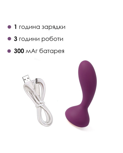 Масажер простати та вібратор точки G з пультом Svakom Julie Violet - Фото №5