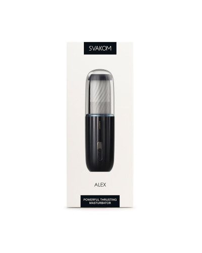 Автоматичний мастурбатор з озвучкою Svakom Alex Dark Blue - Фото №6