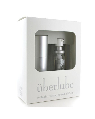 Преміум лубрикант 3в1 на силіконовій основі Uberlube Good-to-Go Silver (15 мл) + кейс - Фото №3