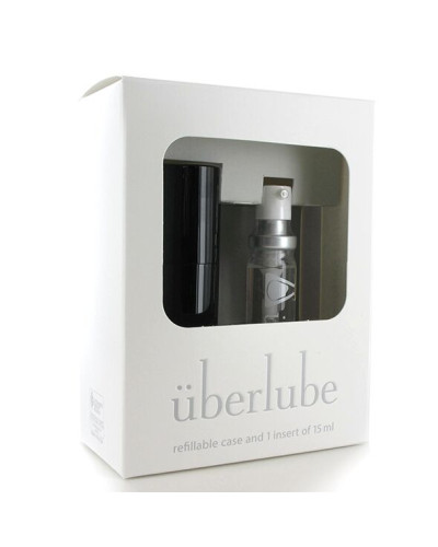 Преміум лубрикант 3в1 на силіконовій основі Uberlube Good-to-Go Black (15 мл) + кейс - Фото №3