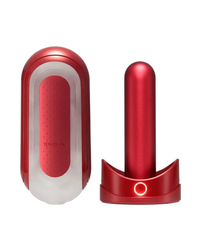 Набір мастурбатора із нагрівачем Tenga Flip Zero Red + Flip Warmer - Фото №1