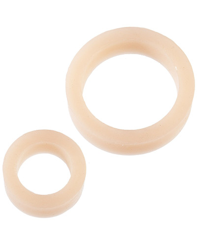 Набір ерекційних кілець Doc Johnson Platinum Premium Silicone — The C-Rings — White - Фото №1