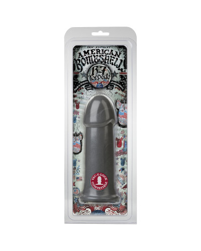 Фалоімітатор для фістингу Doc Johnson American Bombshell — B-7 Torpedo — Gun Metal - Фото №2