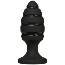 Анальный плаг со спиральным каналом Doc Johnson Platinum Premium Silicone - The Blast - Black