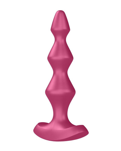Анальный стимулятор-бусины с двумя моторами Satisfyer Lolli-Plug 1 Berry - Фото №1