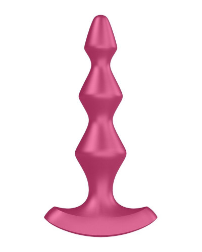 Анальный стимулятор-бусины с двумя моторами Satisfyer Lolli-Plug 1 Berry - Фото №2