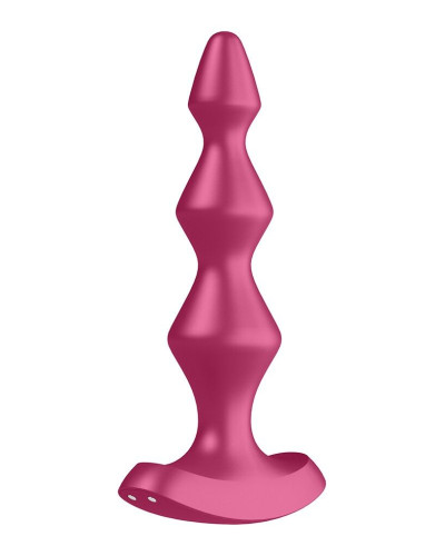 Анальный стимулятор-бусины с двумя моторами Satisfyer Lolli-Plug 1 Berry - Фото №3