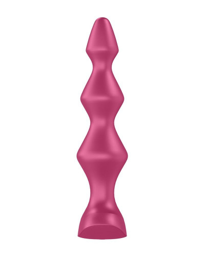 Анальный стимулятор-бусины с двумя моторами Satisfyer Lolli-Plug 1 Berry - Фото №4