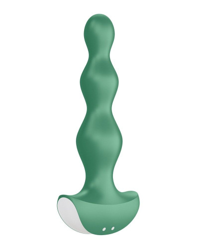 Анальний стимулятор-намистини з двома моторами Satisfyer Lolli-Plug 2 Green - Фото №3