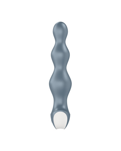 Анальний стимулятор-намистини з двома моторами Satisfyer Lolli-Plug 2 ice blue - Фото №3
