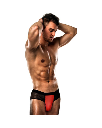 Розпродаж!!! Чоловічі трусики з червоним гульфіком Passion 007 THONG red XXL/XXXL - Фото №1