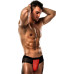 Розпродаж!!! Чоловічі трусики з червоним гульфіком Passion 007 THONG red XXL/XXXL - Фото №1