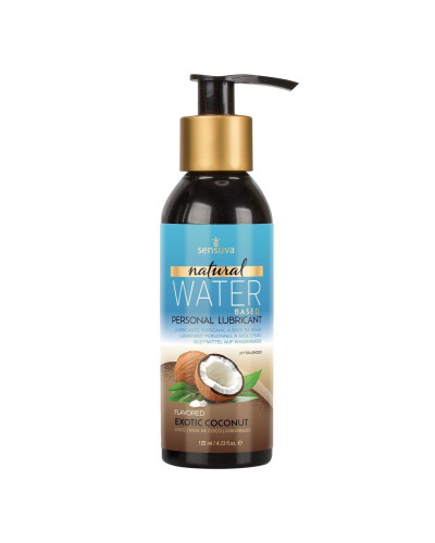 Змазка на водній основі Sensuva Natural Water-Based Exotic Coconut (125мл) без гліцерину і парабенів - Фото №1