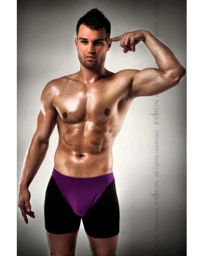 Розпродаж!!! Чоловічі шорти з фіолетовим гульфіком Passion 009 THONG violet L/XL - Фото №1