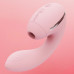 Вакуумний вібратор KISSTOY Tina Mini Pink, вагінально-кліторальний - Фото №2