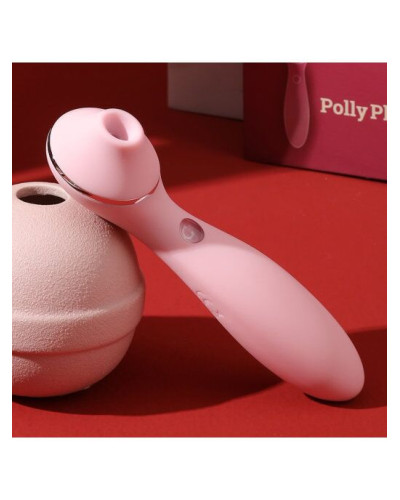 Вакуумный вибратор KISTOY Polly Plus Pink - Фото №4