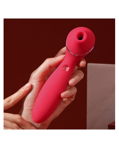 Вакуумный вибратор KISTOY Polly Plus Red - Фото №5
