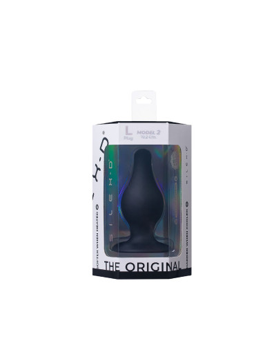 Анальна пробка SilexD (Model 2 size L) двошаровий, силікон+Silexpan, діаметр 4,5 см - Фото №4