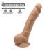 Фалоімітатор SilexD Tomas Caramel (MODEL 1 size 9in), двошаровий, силікон + Silexpan, діаметр 4,9см - Фото №2