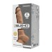 Фалоімітатор SilexD Tomas Caramel (MODEL 1 size 9in), двошаровий, силікон + Silexpan, діаметр 4,9см - Фото №3