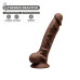 Фалоімітатор SilexD Johnny Brown (MODEL 1 size 7in), двошаровий, силікон +Silexpan, діаметр 3,8см - Фото №2