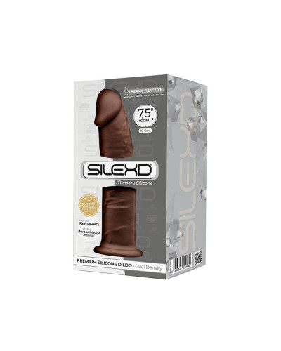 Фаллоимитатор SilexD Henry Brown (MODEL 2 size 7,5in), двухслойный, силикон+Silexpan, диаметр 4,8см - Фото №3