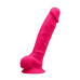 Фалоімітатор SilexD Tomas Pink (MODEL 1 size 9in), двошаровий, силікон + Silexpan, діаметр 4,9см - Фото №1