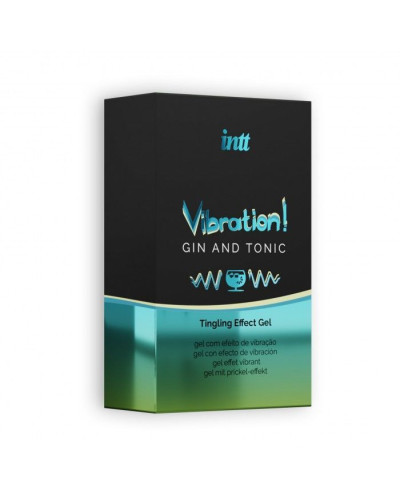Рідкий вібратор Intt Vibration Gin Tonic (15 мл) (м'ята упаковка!!!) - Фото №4