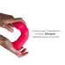 Дилдо с вибрацией Adrien Lastic Hitsens 2 Pink, отлично для страпона, макс диаметр 4см, длина 17,2см - Фото №3