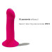Дилдо с вибрацией Adrien Lastic Hitsens 2 Pink, отлично для страпона, макс диаметр 4см, длина 17,2см - Фото №4