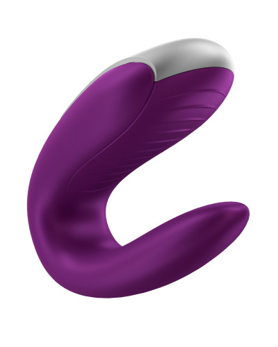 Смарт-вибратор для пар Satisfyer Double Fun (Violet) с пультом ДУ - Фото №2