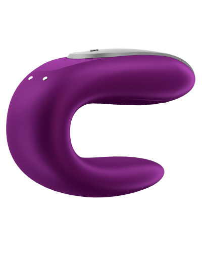 Смарт-вибратор для пар Satisfyer Double Fun (Violet) с пультом ДУ - Фото №3