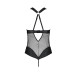Сетчатый боди с халтером Passion Amanda Body S/M, black - Фото №4