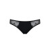 Трусики-сліпи з мереживною сіточкою Passion DINA THONG XXL/XXXL, black - Фото №5