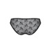 Трусики-сліпи з мереживною сіточкою Passion DINA THONG XXL/XXXL, black - Фото №6