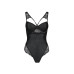 Боді з еко-шкіри та мережива Passion LOONA BODY L/XL, black - Фото №3