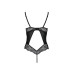 Боді з еко-шкіри та мережива Passion LOONA BODY L/XL, black - Фото №4