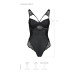 Боді з еко-шкіри та мережива Passion LOONA BODY L/XL, black - Фото №5